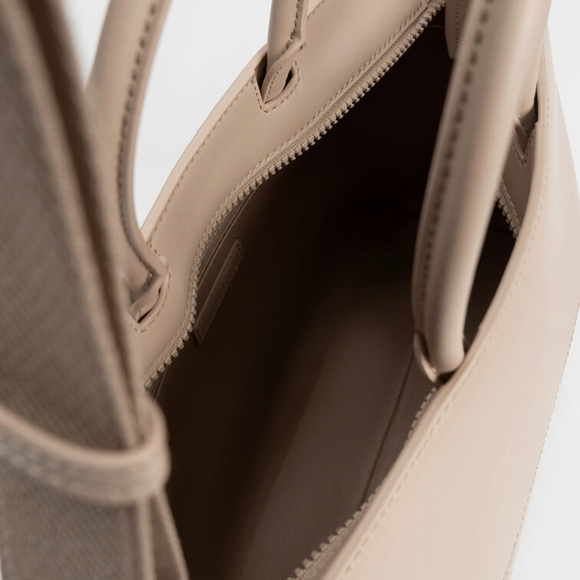 Charles & Keith Cream Handbag - Picture 3 of 11